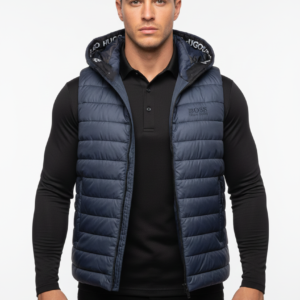 boss water repellent quilted gilet (deep navy)