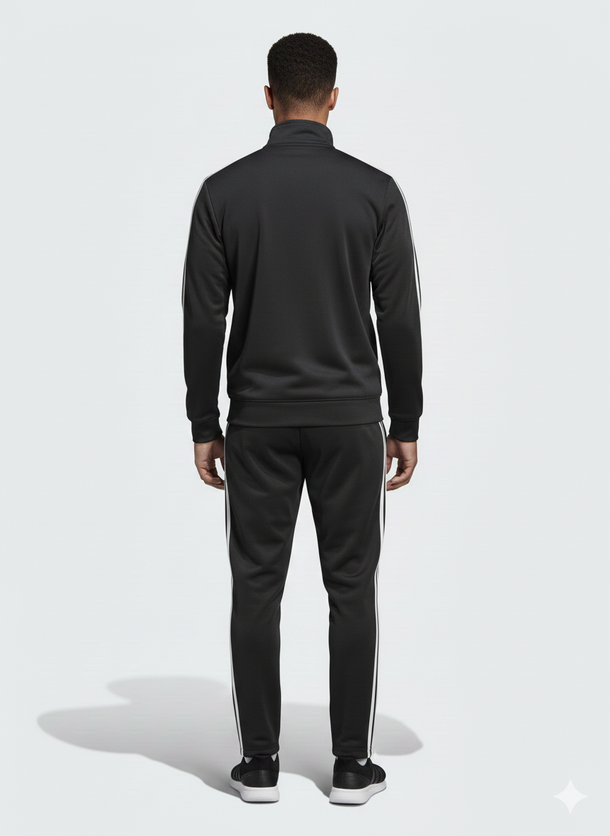 Adidas Classics 3-Stripes Tracksuit Original Leftover (Black) - Image 2