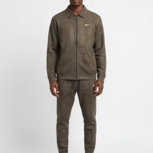 nike tech fleece style brown tracksuit