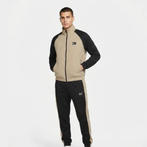 nike tech fleece tracksuit (beige/black)
