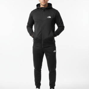 the north face tech fleece tracksuit (black)