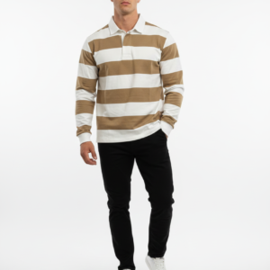 heritage stripe rugby polo