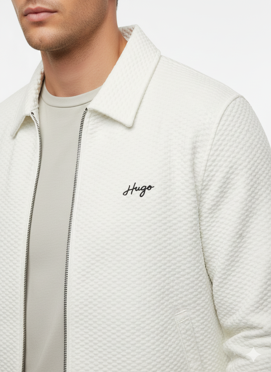 boss hugo quilted texture upper (off white) boss hugo quilted texture upper (off white)