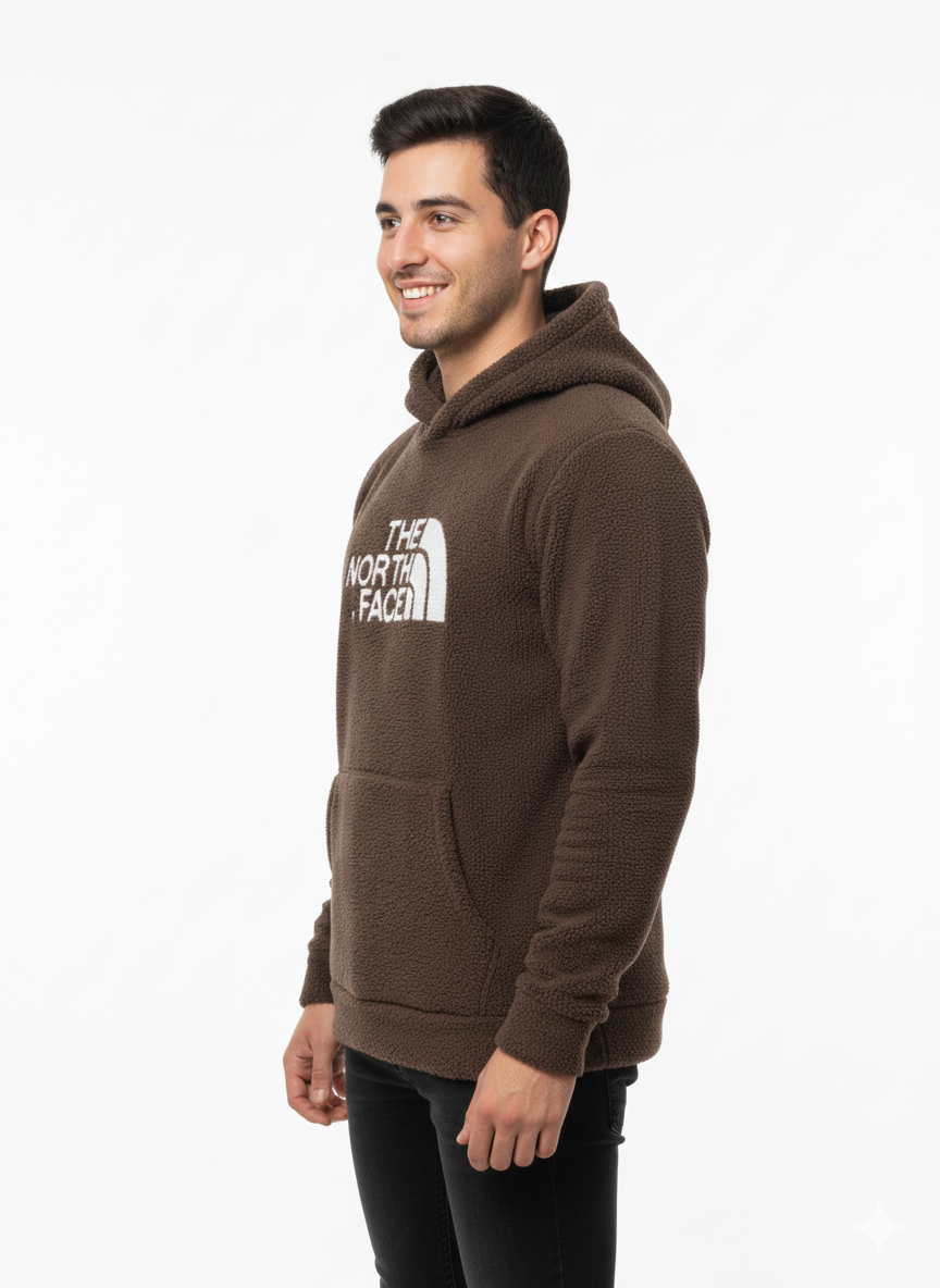 the north face woolen brown hoodie the north face woolen brown hoodie